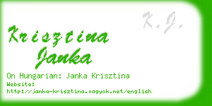 krisztina janka business card